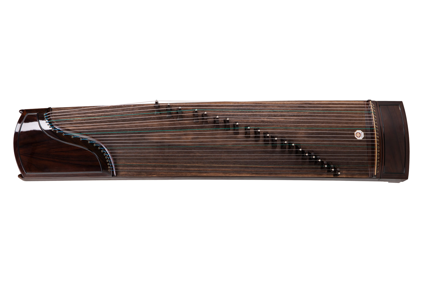 素桐·薄 'Plain Paulownia - Thin' Collector's Grade Guzheng with Piano Lacquer Finishing on Indian Rosewood 阔叶黄檀钢琴烤漆亮面收藏级古筝