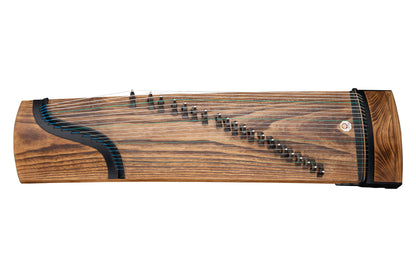 桐木挖箏 53.1'' (135cm) Travel Size Hand-Carved Hollowed-Out Guzheng with Matte Finishing 素面挖筝小筝