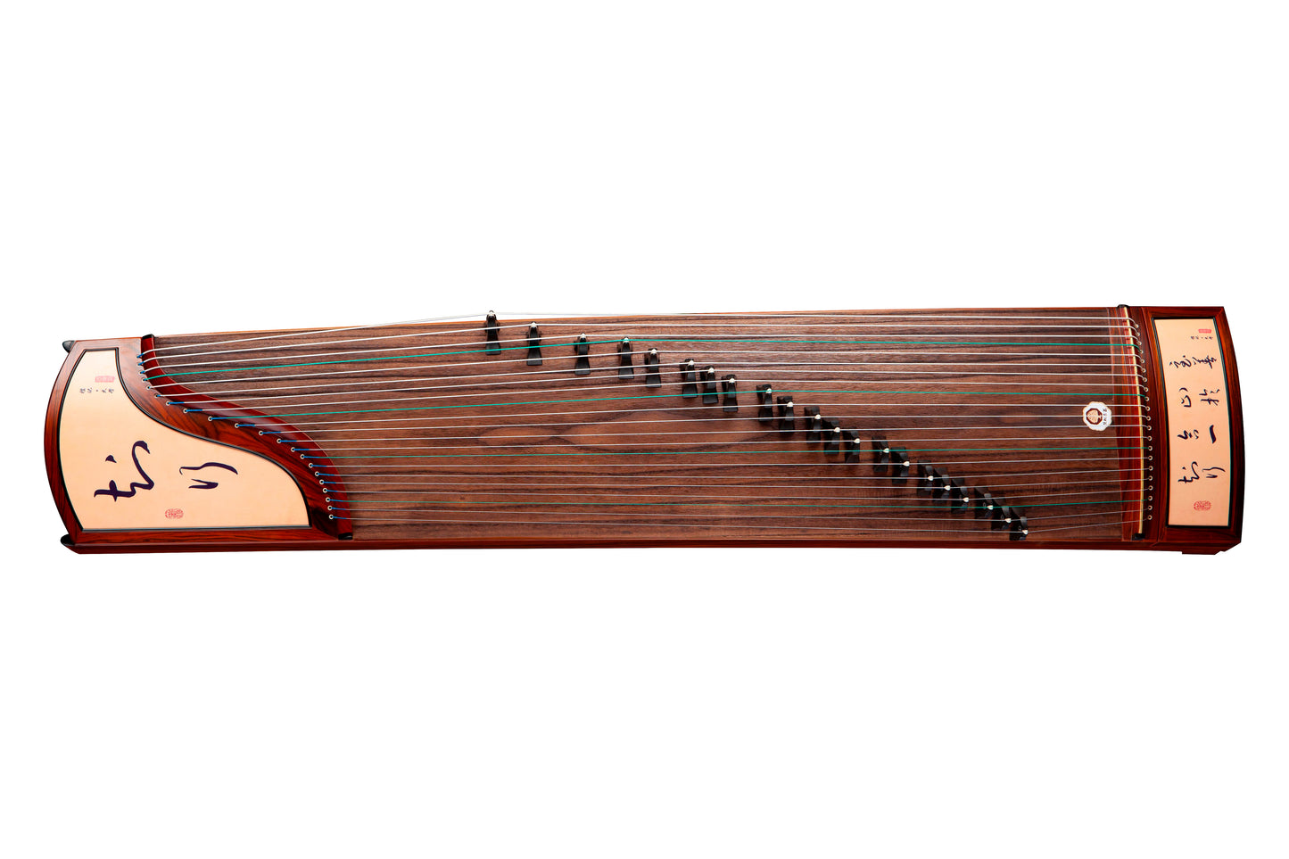 知行 'Knowledge and Action' Professional Collection Guzheng with Calligraphy Drawing on Cocobolo 酸枝木书法精品系列古筝