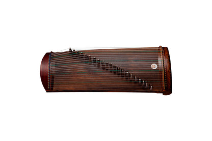 小唐 'Little Tang' 35.4'' (90cm) Travel Size Hand-Carved Hollowed-Out Guzheng with Decorative Burmese Teak Panel 金丝柚木素面挖筝小筝