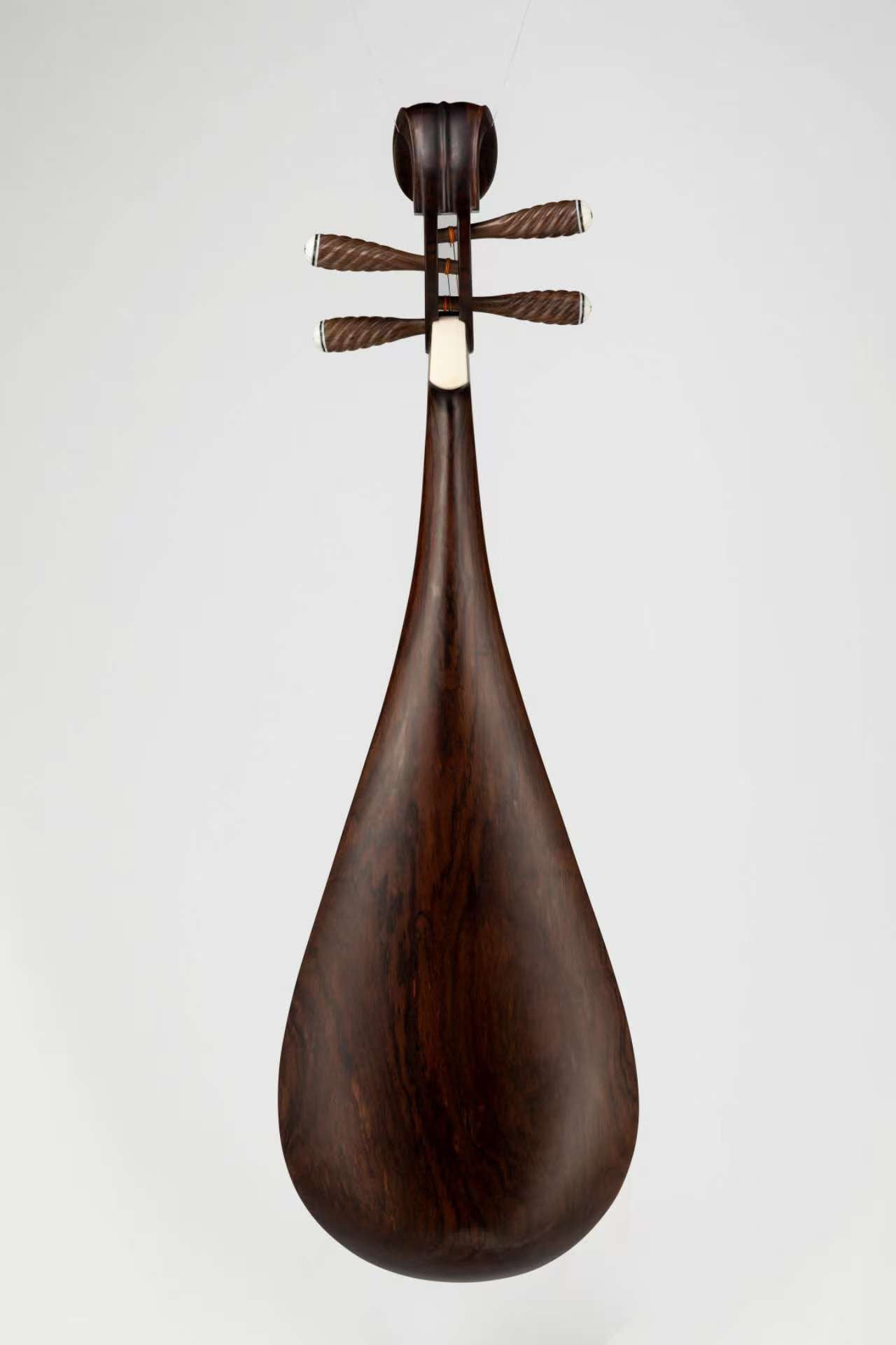 黑檀琵琶Ebony Premium-Grade Pipa – Zen Tones Asian Musical Instruments