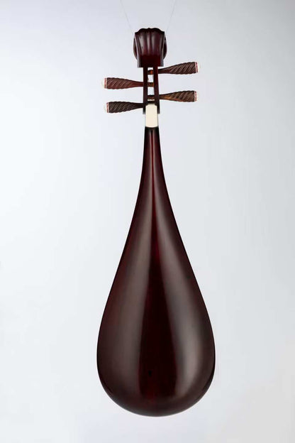 白皮白相花梨木琵琶 White-top Padauk Pipa with White Frets