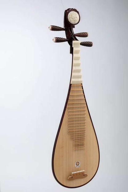 白皮白相花梨木琵琶 White-top Padauk Pipa with White Frets