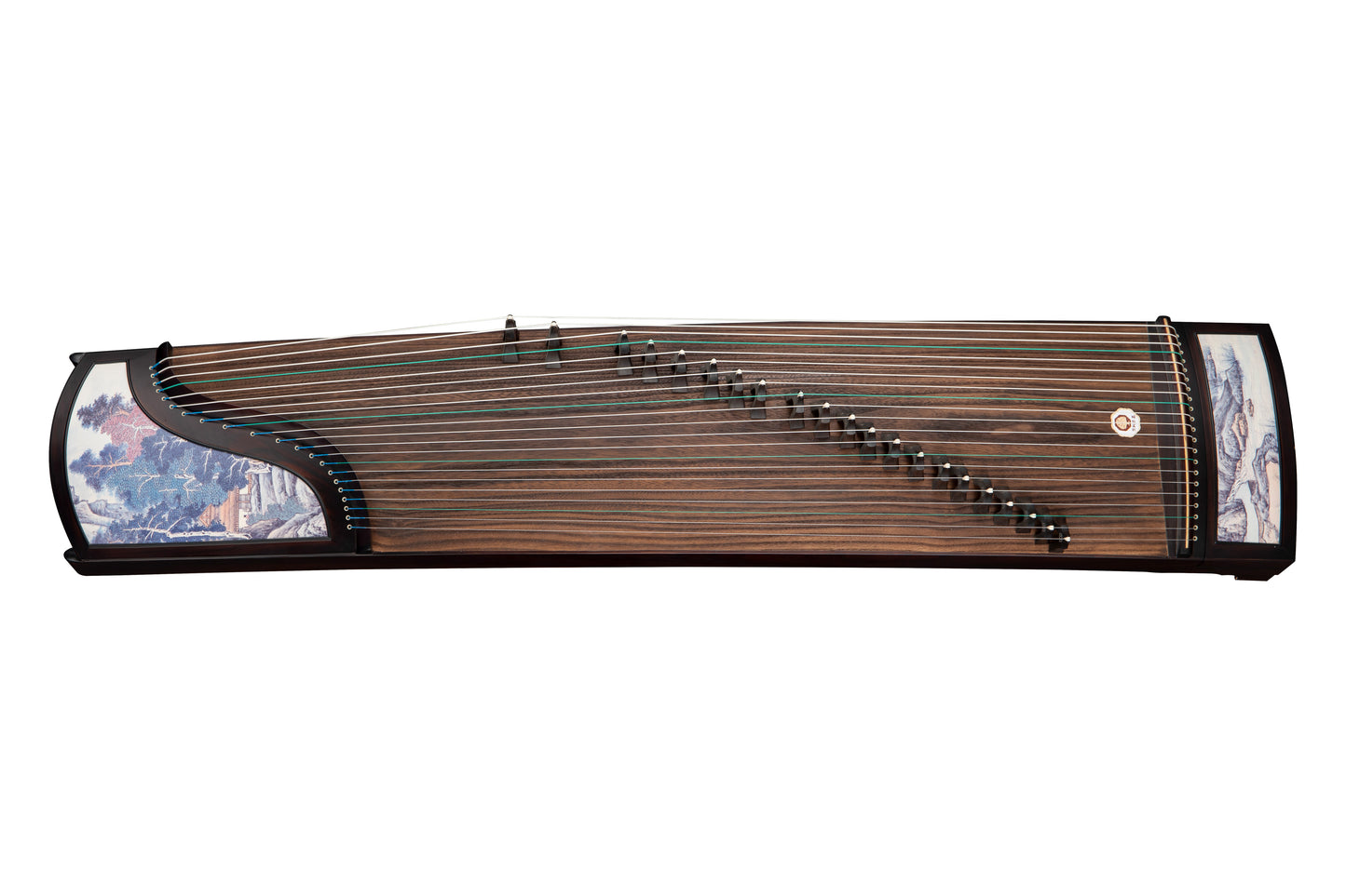 清平樂 'Serene Melodies' Professional Collection Guzheng with Hand-Painted Ink Painting on Cocobolo 酸枝木国画精品系列古筝