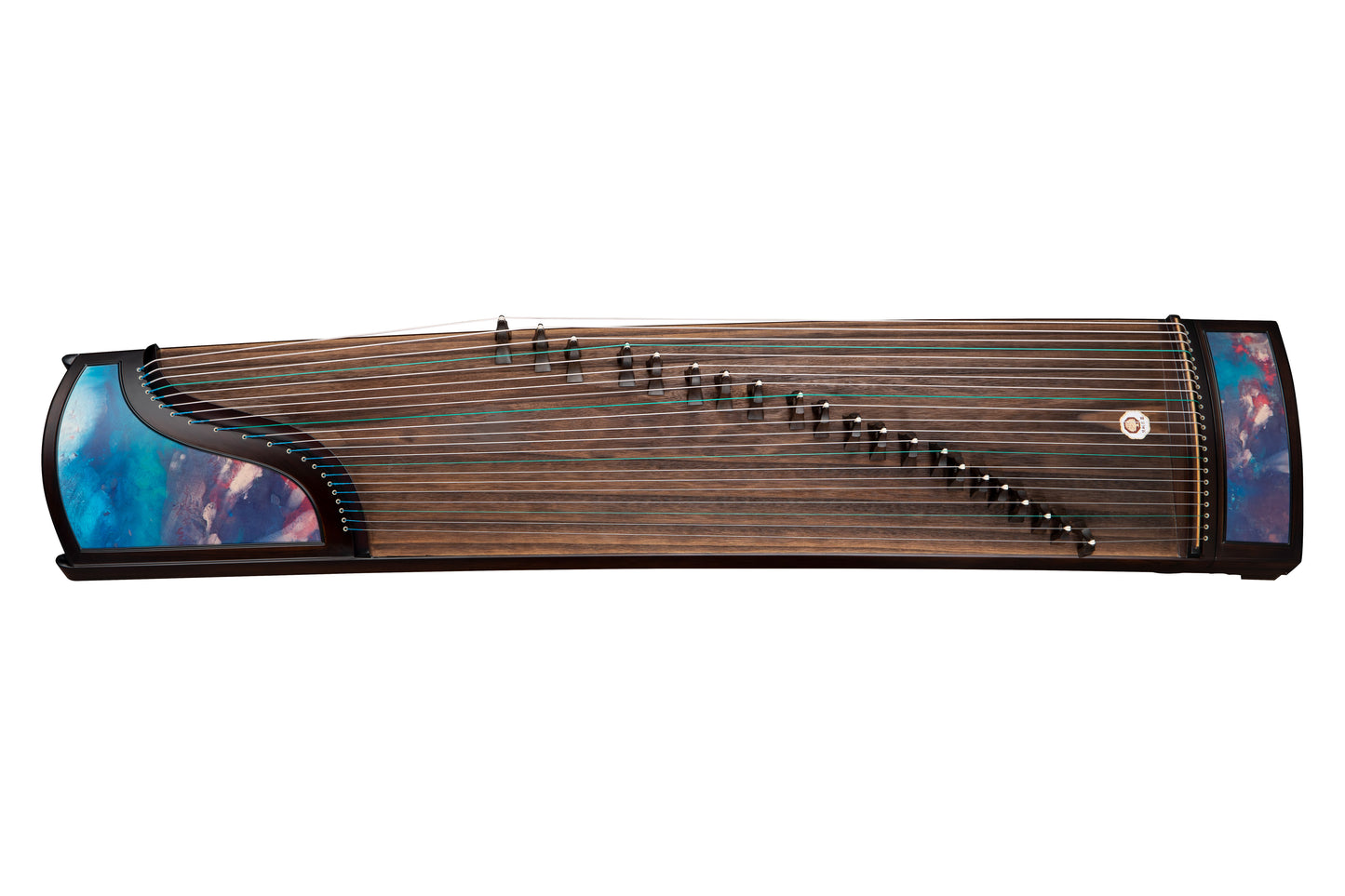 觀滄海 'Gazing at the Boundless Sea' Concert Grade Guzheng with Lacquer Painting on Indian Rosewood 阔叶黄檀彩绘漆画演奏级古筝