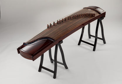 紅酸枝素面 'Plain Cocobolo' Professional Collection Guzheng with Piano Lacquer Finishing on Cocobolo 酸枝木钢琴烤漆亮面精品系列古筝