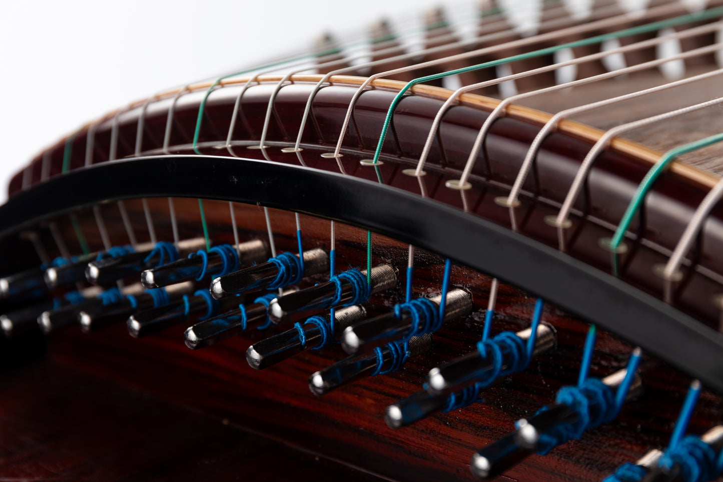 紅酸枝素面 'Plain Cocobolo' Professional Collection Guzheng with Piano Lacquer Finishing on Cocobolo 酸枝木钢琴烤漆亮面精品系列古筝