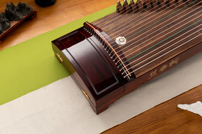 紅酸枝素面 'Plain Cocobolo' Professional Collection Guzheng with Piano Lacquer Finishing on Cocobolo 酸枝木钢琴烤漆亮面精品系列古筝