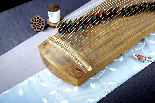 桐色宜人 'Pleasing Paulownia' 39.4'' (100cm) Travel Size Guzheng with Matte Finishing on Paulownia 泡桐木素面小筝