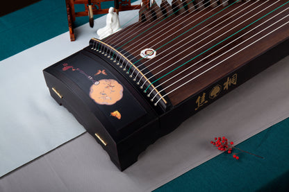 韶華 'The Beauty of Spring' Concert Grade Guzheng with Painted Embossing on Cocobolo 酸枝木彩绘浮雕演奏级古筝