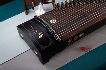 簡一 'Simply the One' Basic Beginner's Guzheng with Wood Cut-Out Design on Ebony 黑檀木镂空雕刻基础系列古筝