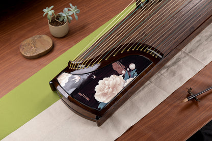 鶯啼燕語 'Warblers Singing, Swallows Chattering' Collector's Grade Guzheng with Piano Lacquer Finishing on Indian Rosewood 阔叶黄檀钢琴烤漆亮面收藏级古筝