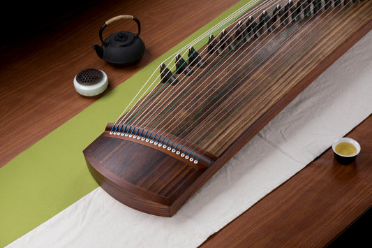 素面 'Plain' 53.1'' (135cm) Travel Size Guzheng with Matte Finishing on Paulownia 泡桐木素面小筝