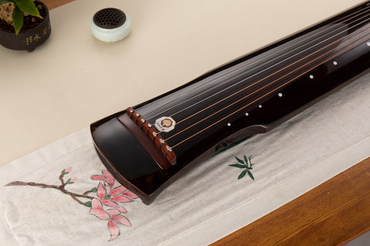 纯生漆伏羲古琴 High-Grade Fuxi-Style Chinese Fir Guqin, Raw Lacquer Polished