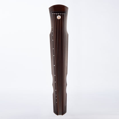 栗色伏羲桐木古琴(桐木底板) Chestnut-Colored Fuxi-Style Chinese Paulownia Guqin (Paulownia Bottom Board)