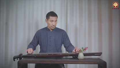 乌木黑色仲尼古琴 Black Zhongni-Style Chinese Fir Guqin with Ebony Bridge